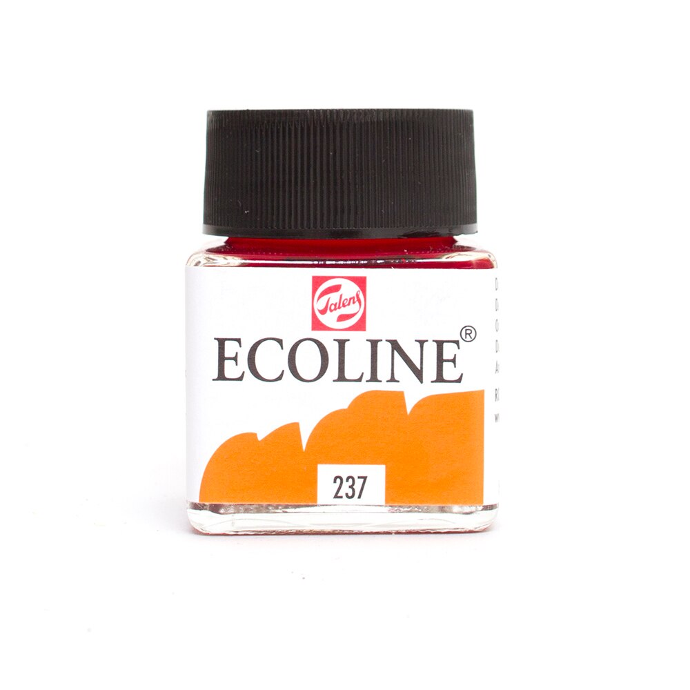 Ecoline, Liquid, Watercolor, 30ml, Jar, Deep Orange